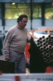 Images Dated 3rd December 1998: Terry Wogan TV Presenter December 98 Outside BBC studio in london carrying jacket