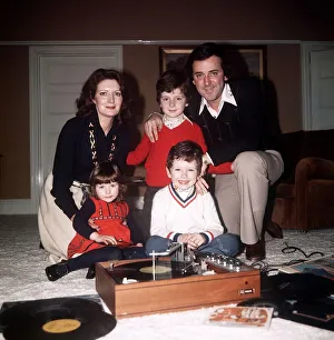 Terry Wogan TV Presenter at home with his family Wife Helen his son Alan 8 Mark 5 Terry Wogan TV Presenter at home with his family Wife Helen his son Alan 8 Mark 5