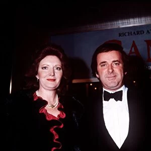 Terry Wogan TV Presenter with wife at the premiere of Gandhi Dbase MSI