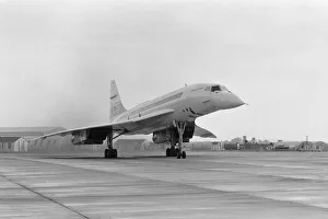 Test flight of the British built Concorde prototype 002 over the Bay of Biscay Test flight of the British built Concorde prototype 002 over the Bay of Biscay