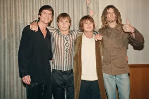 Images Dated 13th February 1996: Take That, populate British music group boy band, hold a press conference to announce