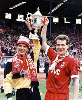 Theo Snelders & Brian Irvine celebrate after winning Scottosh Cup Final at Hampden Park Theo Snelders & Brian Irvine celebrate after winning Scottosh Cup Final at Hampden Park