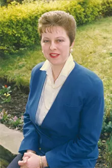 Images Dated 14th March 1992: Theresa May, Conservative Candidate from Lanchester, North West Durham, England
