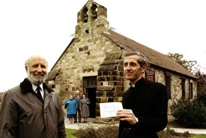 Images Dated 30th April 1991: Thornabys oldest Church is going under the spotlight - with a A┬┐2000 Stockton Council
