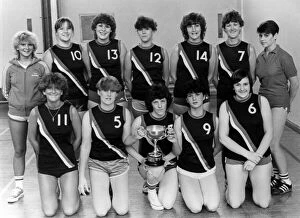Images Dated 17th November 1983: Thornby Ladies Basketball Team, winners of the Durham County Basketball league division