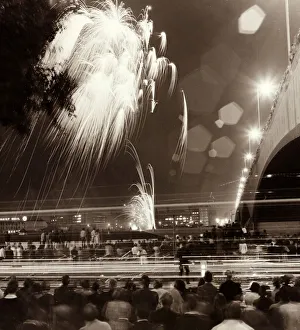 Three thousand pounds of fireworks display over the River Thames as part of the City of Three thousand pounds of fireworks display over the River Thames as part of the City of