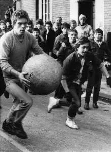 Thousands of villagers line the streets of Atherstone for the traditional Shrove Tuesday Thousands of villagers line the streets of Atherstone for the traditional Shrove Tuesday