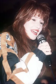 Tiffany pop singer at the Trocadero in London, 21st January 1988 Tiffany pop singer at the Trocadero in London, 21st January 1988