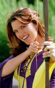 Tina Hobley actress who is playing Maid Marion at the Crawley Theatre in Surrey Tina Hobley actress who is playing Maid Marion at the Crawley Theatre in Surrey