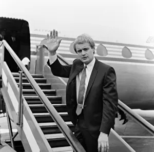 A tired David McCallum - Illya Kuryakin - flew off to Rome this morning after four hectic A tired David McCallum - Illya Kuryakin - flew off to Rome this morning after four hectic