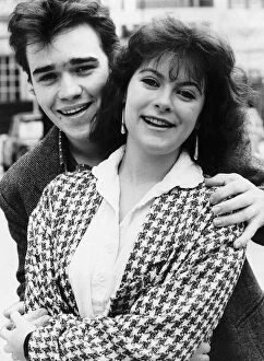Images Dated 17th October 1985: Todd Carty Actor and Amanda Waring stars in the TV series Tuckers Luck. October 1985