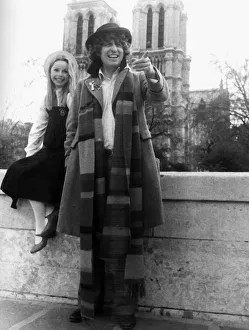Tom Baker and Lala Ward in Doctor Who 1979 British television programme Science Tom Baker and Lala Ward in Doctor Who 1979 British television programme Science