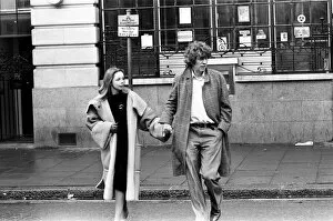 Images Dated 13th December 1980: Tom Baker weds Lalla Ward at Chelsea Registry Office. 13th December 1980