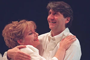Tom Conti as Lyman and Clare Higgins as Leah in Arthur Millers '