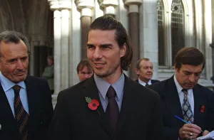 Tom Cruise outside the High Court after October 1998 after winning his libel case Tom Cruise outside the High Court after October 1998 after winning his libel case