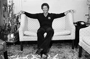 Tom Jones pictured back in London after a ten year stay in the USA. 5th September 1983