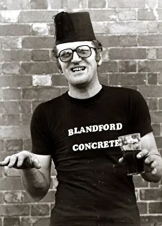 Tommy Cooper impersonator Derek Ritchie wearing Tommy' Tommy Cooper impersonator Derek Ritchie wearing Tommy'