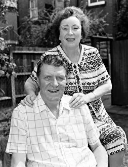 Images Dated 13th July 1983: Tommy Cooper and wife Gwen, pictured together at home, July 1983