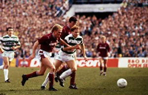 Images Dated 18th March 1989: Tommy Coyne & Gary MacKay in action March 1989