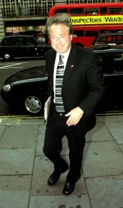 Tony Banks Sports Minister arrives for cricket lunch July 1999 at the Cafe Royal Tony Banks Sports Minister arrives for cricket lunch July 1999 at the Cafe Royal