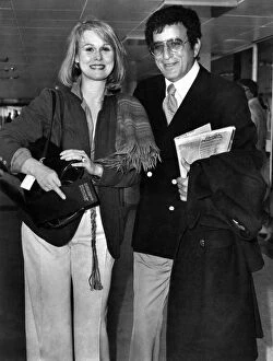Images Dated 8th May 1978: Tony Bennett and wife Sandra before leaving Heathrow today on Concorde. May 1978