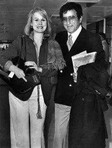 Tony Bennett and wife Sandra before leaving Heathrow today on Concorde. May 1978 Tony Bennett and wife Sandra before leaving Heathrow today on Concorde. May 1978