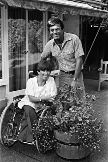 Images Dated 3rd September 1980: Tony Blackburn at home with his sister Jacqueline. 3rd September 1980