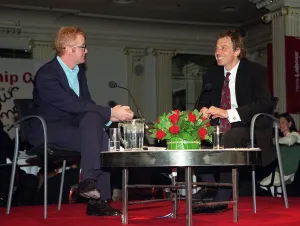 Tony Blair at the Grosvenor Hotel where he was meeting prospective members of the Labour Tony Blair at the Grosvenor Hotel where he was meeting prospective members of the Labour