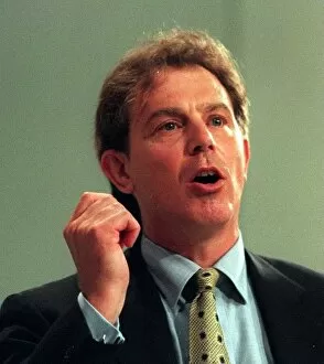 Images Dated 3rd October 1995: Tony Blair Labour Leader MP addressing the Labour Party Conference 1995