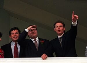 Images Dated 1st October 1995: Tony Blair Labour Leader MP with Deputy Leader John Prescott