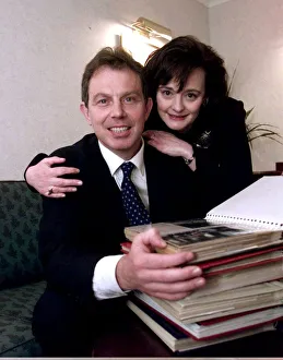 Tony Blair Labour leader with his wife Cherie Tony Blair Labour leader with his wife Cherie