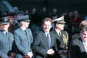 Images Dated 28th February 1996: Tony Blair the Labour party leader at a Gulf War memorial service at St Pauls Cathedral