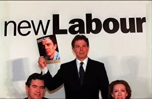 Images Dated 3rd April 1997: Tony Blair launches new Labour manifesto for the General Election April 1997 with