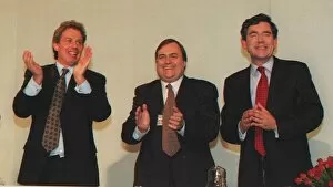 Images Dated 1st October 1996: TONY BLAIR MP LABOUR LEADER WITH GORDON BROWN MP AND JOHN PRESCOTT MP AFTER SPEECH AT
