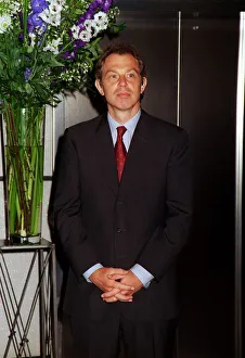 Images Dated 23rd June 1998: Tony Blair Prime Minister at Heathrow airport to open the new heathrow express train