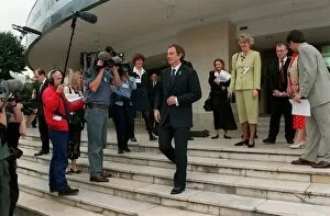 Images Dated 2nd July 1998: Tony Blair Prime Minister July 98 Leaving Earls Court show after giving a speech