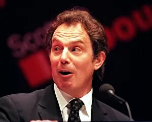 Images Dated 15th March 1999: Tony Blair Prime Minister March 1999 at the Scottish Labour Party Conference