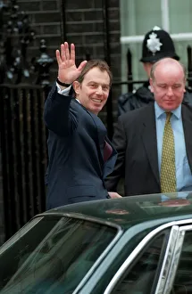 Tony Blair Prime Minister March 98 Arriving at No10 on Budget Day Tony Blair Prime Minister March 98 Arriving at No10 on Budget Day