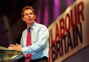 Tony Blair Prime Minister during a Question and Answer session at the Labour Party Tony Blair Prime Minister during a Question and Answer session at the Labour Party