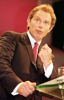 Images Dated 29th September 1998: Tony Blair Prime Minister September 1998 making speech to the Labour Party