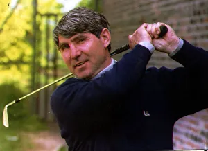 Tony Dunne Ex Manchester United Footballer On A Golf Driving Range Tony Dunne Ex Manchester United Footballer On A Golf Driving Range