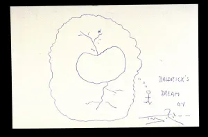 Tony Robinson doodle November 1997 up for auction to raise money for Film Tony Robinson doodle November 1997 up for auction to raise money for Film