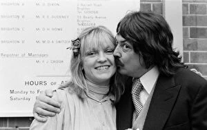Presenter Collection: 'Topper'of the Pops wedding. Annie Nightingale marries Tony Baker at Brighton