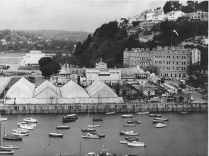 Torquay Harbour showing the Pavllion Theatre. Circa 1960 Torquay Harbour showing the Pavllion Theatre. Circa 1960