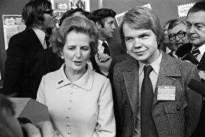 Images Dated 12th October 1977: Tory leader Margaret Thatcher and William Hague at the Conservative Party Conference