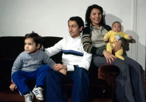 Tottenham Hotspur Argentine footballer Osvaldo Ardiles pictured at home with his wife Tottenham Hotspur Argentine footballer Osvaldo Ardiles pictured at home with his wife