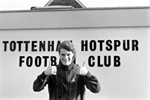 Tottenham Hotspur footballer Glenn Hoddle gives the thumbs up'