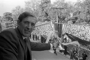 Core93 Gallery: Tottenham Hotspur player Danny Blanchflower holding the European Cup Winners Cup Winners