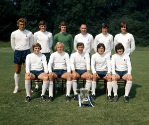 Tottenham Hotspur pose for a group photograph with the League Cup trophy August Tottenham Hotspur pose for a group photograph with the League Cup trophy August