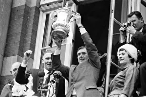 Tottenham Hotspurcaptain Danny Blanchflower watched by manager Bill Nicholson holds Tottenham Hotspurcaptain Danny Blanchflower watched by manager Bill Nicholson holds